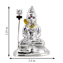 Silver Shiva Idol
