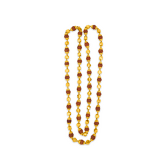 22K Gold Spiritual Elegance Rudraksha Chain - 28"