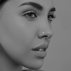 22K Gold Bead Nose Pin