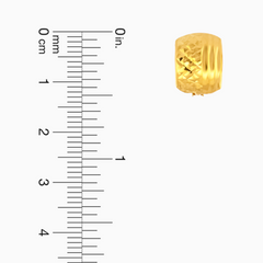 22K Gold Diamond-Cut Clip-On Earrings