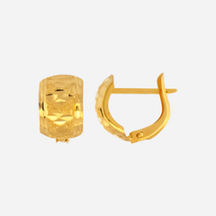 22K Gold Starburst Clip-On Earrings