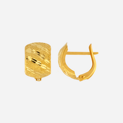 22K Gold Filigree Clip-On Earrings