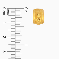 22K Gold StarDust Barrel Clip-On Earrings