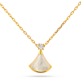 22k Gold Mother of Pearl Necklace
