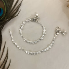 Silver Kids Anklets