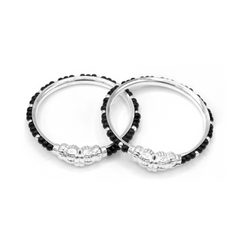 Silver Nazariya Baby Kadas - Set of 2