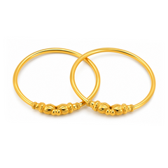 22K Gold Baby Kada Bangles