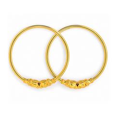 22K Gold Baby Kada Bangles