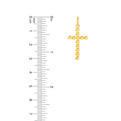 22K Gold Elegant Cross Pendant