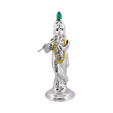 Silver Krishna Idol