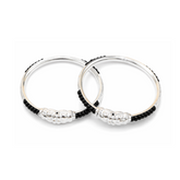 Silver Nazariya Baby Kadas - Set of 2