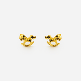 22K Gold Unicorn Stud Earrings