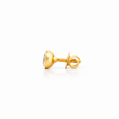 22K Gold CZ Earring