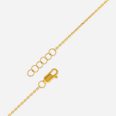 22k Gold Butterfly Tassel Drop Necklace