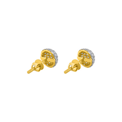 22K Gold Textured Earrings