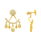 22K Gold Modern Double Earrings