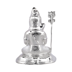 Silver Lord Shiva Idol