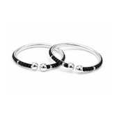 Silver Nazariya Baby Kadas - Set of 2