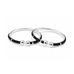 Silver Nazariya Baby Kadas - Set of 2