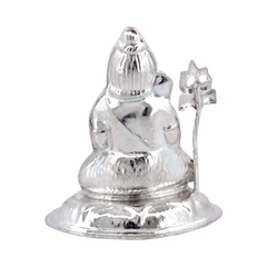 Silver Lord Shiva Idol