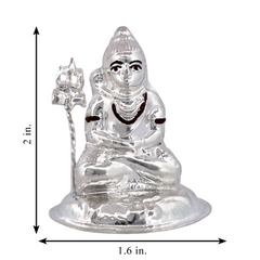 Silver Lord Shiva Idol