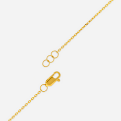 22k Gold Clover Bead Necklace