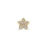 18K Gold Marquise Petal Diamond Nose Pin