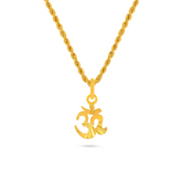 22K Gold Elegant Gold Om Pendant