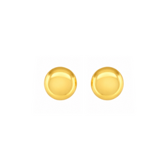 22K Gold Dome Stud Earrings