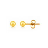 22K Gold Ball Stud Earrings