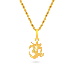 22K Gold Spiritual Harmony Gold Om Pendant