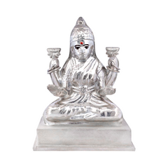 Silver Sand Base Lakshmi Idol