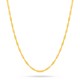 22K Gold Lite Disco Chain - 18"
