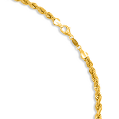 18K Gold Rope Chain - 19.50"