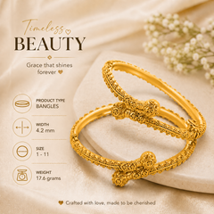 22K Gold Baby Exquisite Bangles