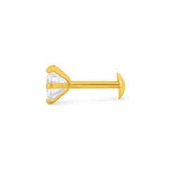 22K Gold Classic Elegant Nose Pin