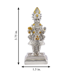 Silver Swaminarayan Idol