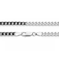 925 Silver Slim Cuban Link Chain - 20"
