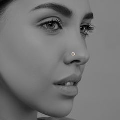 22K Gold Classic Elegant Nose Pin