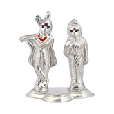 Silver Radha Krishna Eternal Love Idol