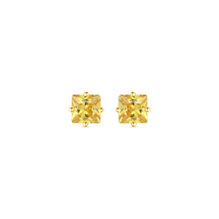 22K Gold Yellow Stud Earrings