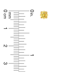 22K Gold Yellow Stud Earrings
