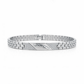 Silver Jaguar Link Bracelet