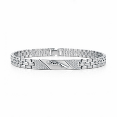 Silver Jaguar Link Bracelet
