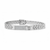 Silver Lion Link Bracelet