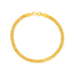 22K Gold Chain Bracelet Lite Cuban
