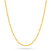 22K Gold Lite Disco Chain - 18"