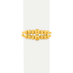 22K Gold Double Layer Ring