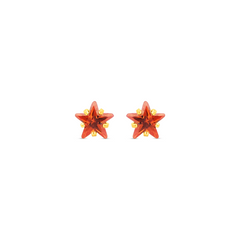 22K Gold Starburst Stud Earrings