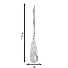 Silver Pooja Charanamrit Spoon